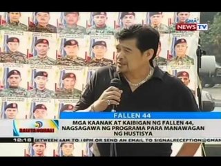 Mga kaanak at kaibigan ng Fallen 44, nagsagawa ng program para manawagan ng hustisya