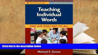 Download Teaching Individual Words: One Size Does Not Fit All (Language   Literacy Practitioners