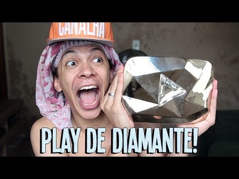 MEU PLAY DE DIAMANTE 10 MILHÕES DE INSCRITOS !!! - #CANALHARESPONDE 21 (#CANAL CANALHA JULIO COCIELO )