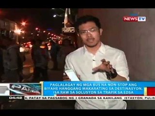 Paglalagay ng mga bus sa na non-stop ang biyahe, isa raw sa solusyon sa trapik