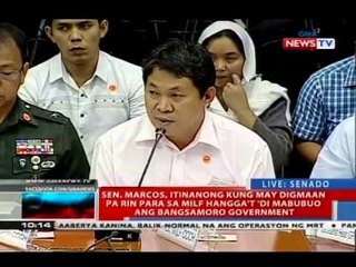 NTVL: Sen. Marcos, pinuna ang bahagi ng sulat ng MILF na ipinadala sa Senado