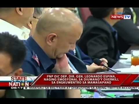 SONA: Espina, naging emosyonal sa diumano'y overkill sa engkwentro sa Mamasapano