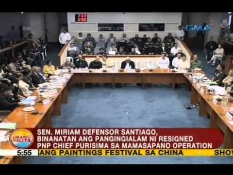 Sen. Santiago, binanatan ang pangingialam ni resigned PNP chief Purisima sa Mamasapano operation