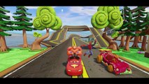 Lightning McQueen Playing Game with Donald Duck Kids Song Nursery Rhymes