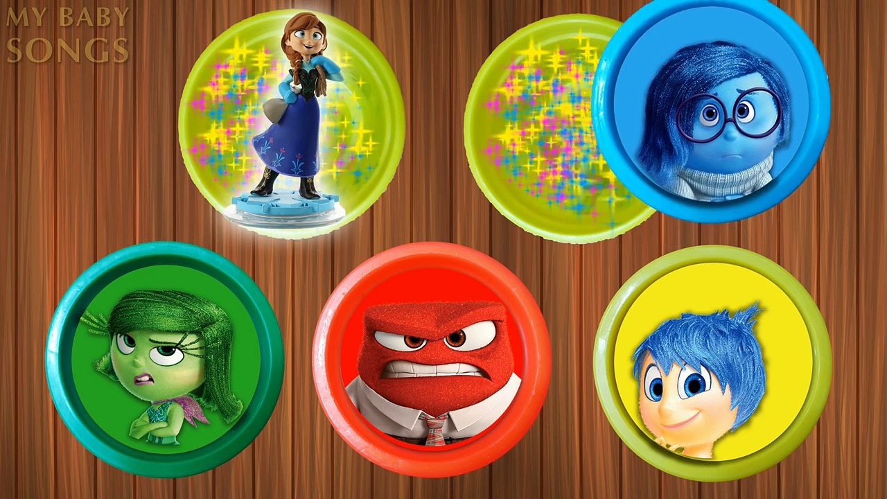 Inside Out Play Doh Learn Colors with many Toys plus more