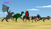 Dinosaurs Cartoons Animation Singing Finger Family Nursery Rhymes for Preschool Childrens Song