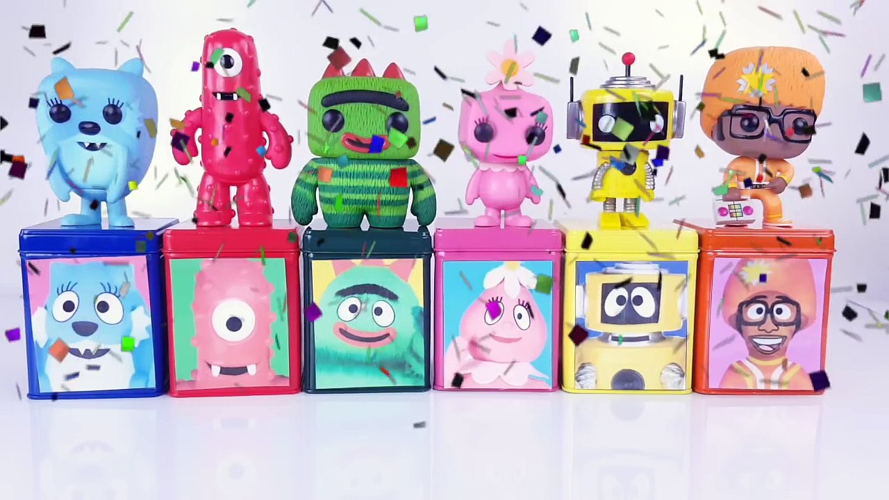 Yo Gabba Gabba PlayDoh Dippin Dots DIY Cubeez Jelly Beans Toy Surprise