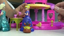 DISNEY PRINCESS MAGICLIP Glitter Glider Dolls Castle Disney Frozen Kinder Surprise Eggs Opening Toys