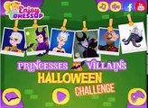 Disney Princesses vs Villains Halloween Challenge Elsa Rapunzel Ariel Dress Up Videos Games For Kids