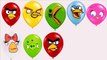 Learn to Count Numbers 1 to 10 with Angry Birds Balloons - Learn Colors With Angry Birds Balloons