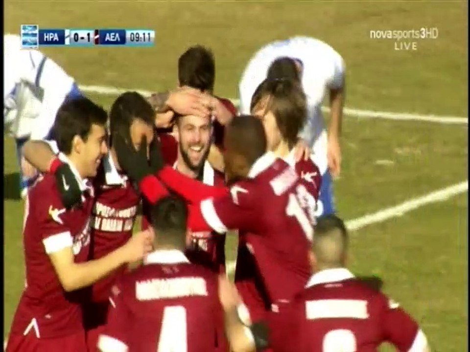 18η Ηρακλής-ΑΕΛ 1-1 2016-17 Tο γκολ της ΑΕΛ (Ρέντζας)