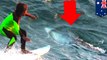 Anak laki-laki terlihat surfing bersama hiu besar - Tomonews