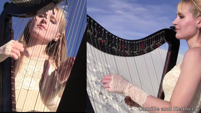 METALLICA - Enter Sandman (Harp Twins Drums) Camille and Kennerly
