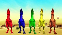 Dinosaurs 3D Мультфильм Красочный Цвет песни для детей || Animated Nursery Rhymes Коллекция