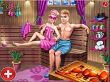 Super Barbie Sauna Flirting Barbie and Ken Love Games