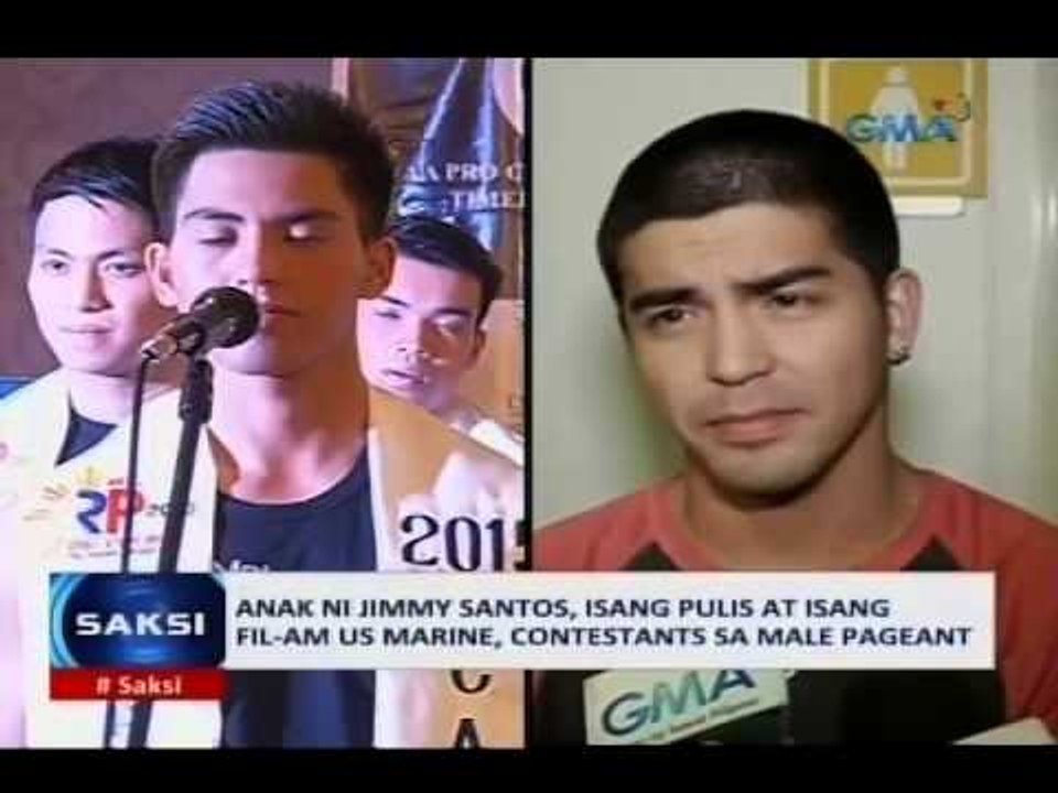 Saksi: Anak ni Jimmy Santos, isang pulis at isang Fil-Am US Marine, contestants sa male pageant