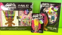 Good Luck Trolls Stationary Kit! Troll Eraser DIY Sticker Journal Set! Unboxing FUN