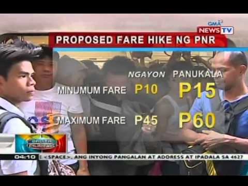 PNR, ipinasa na sa DOTC ang panukalang hanggang P15 na taas-pasahe