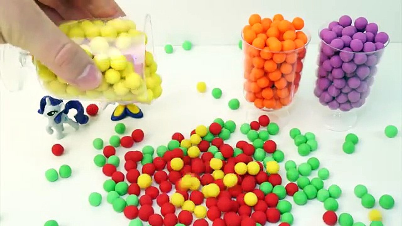 Cups Surprise Toys Play Doh Learn Colours Hello Kitty Minions Peppa Pig My Little Pony Disney