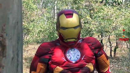 Человек-Паук Против Бэтмена И Ironman Реальной Жизни Супергероя Бой И Бой Видео Для Детей