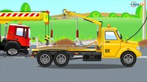 The Yellow Crane at work   1 Hour kids videos compilation Bip Bip Cars & Trucks Cartoon for children