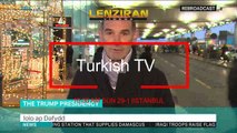 Turkish TV interview Iranian Green Card holder Banned to Fy to United States