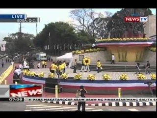 NTVL: Entablado para sa programa sa pagdiriwang ng People Power Anniversary, inihahanda na