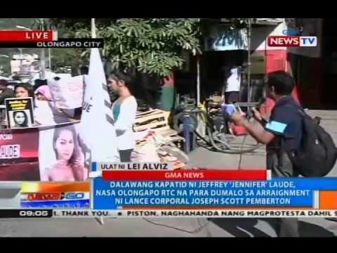 NTG: Ilang grupo, nagrally sa labas ng Olongapo RTC kontra kay Pemberton at sa VFA