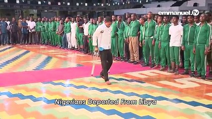 NIGERIAN DEPORTEES RUSH TO THE SCOAN