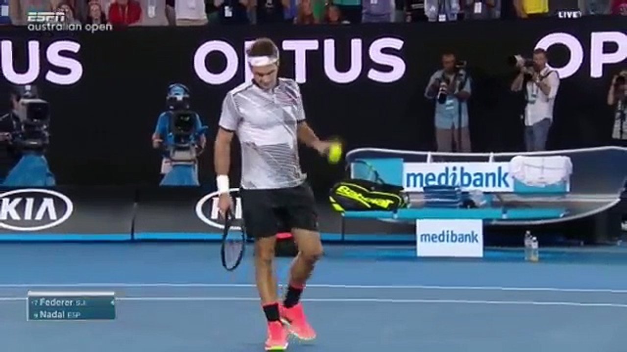 Roger Federer vs Rafael Nadal - Match Point - Australian Open 2017 ( HD )