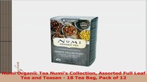 Numi Organic Tea Numis Collection Assorted Full Leaf Tea and Teasan  18 Tea Bag Pack of 34e159fd