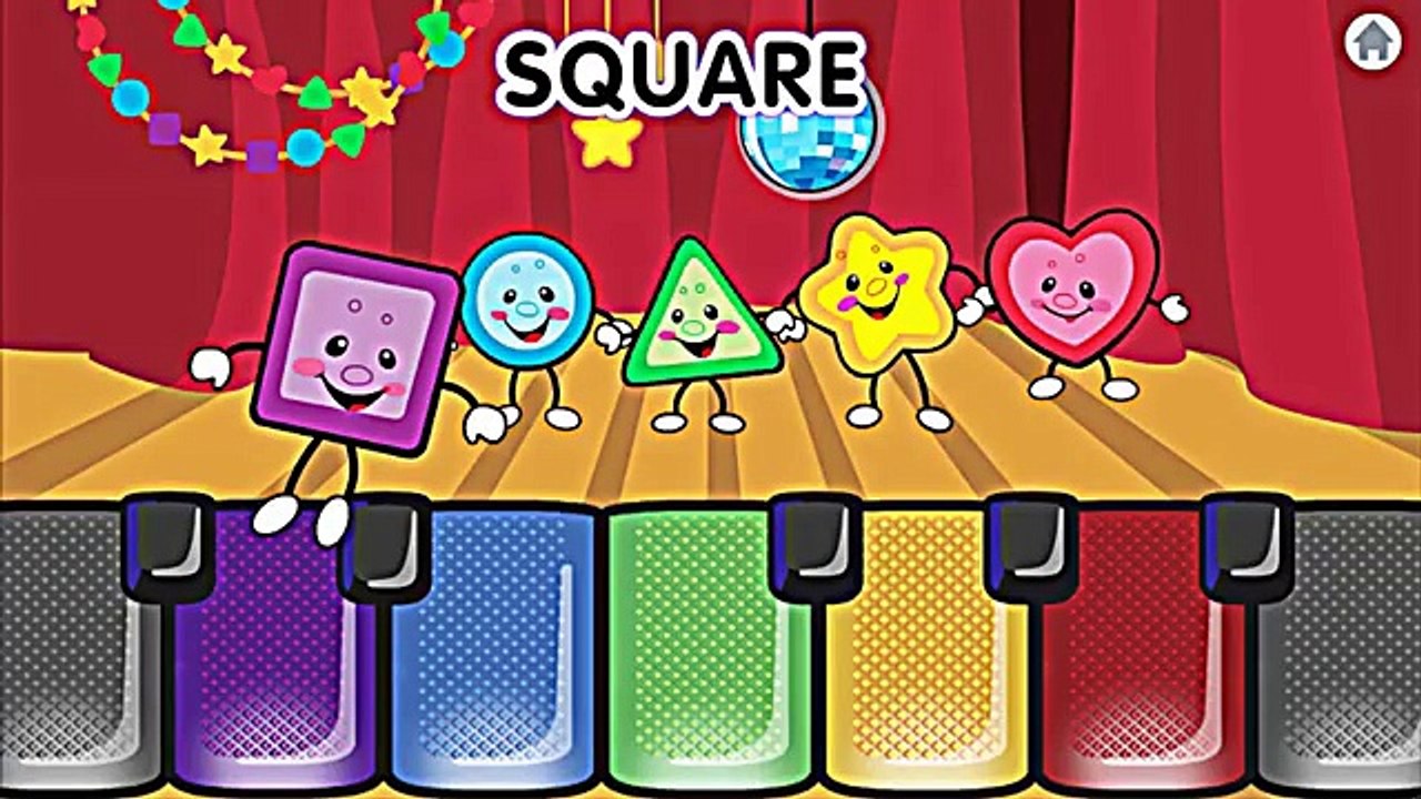Shapes and Colors Musik Shows | Educaitonal Games for Children and Kids Video Gameplay