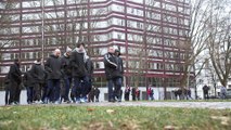 Promenade matinale pour les bleus ce matin avant la finale