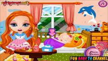 Baby Barbies Little Sister Baby bathing and Feeding Games