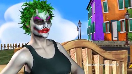 Kids Finger Family Song ft. Spiderman Elsa Batman Joker Hulk