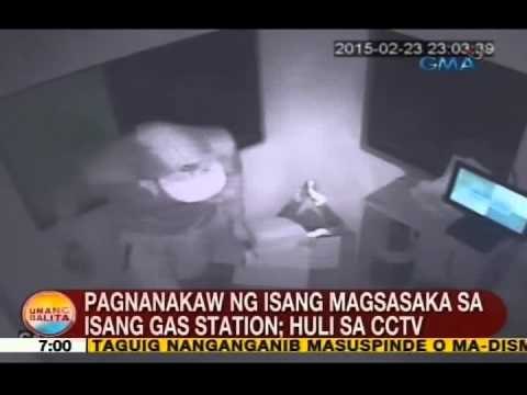 UB: Pagnanakaw ng isang magsasaka sa isang gas station sa Davao City, huli sa CCTV