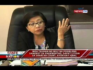 SONA: MILF, mahihirapan daw isuko ang kanilang mga tauhan gaya ng gusto ng Kongreso