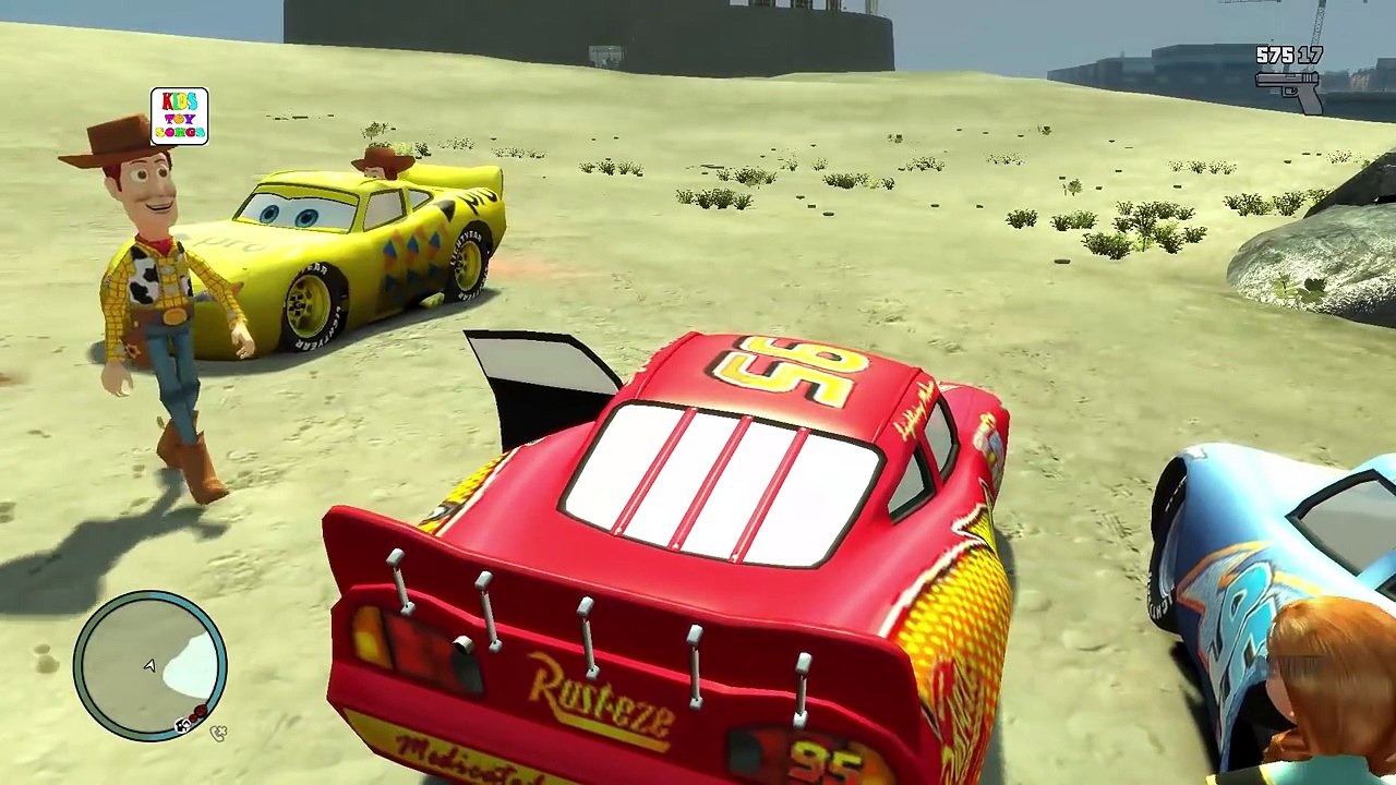 Superheroes Children Nursery Rhymes Frozen Elsa,Anna,SpiderMan ,Woody McQueen Cars Colors