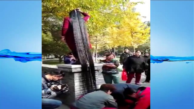 Japanese girl has the longest hair in the world enter the Guinness Book of Records