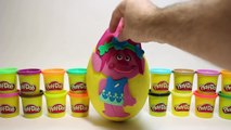 Giant Surprise egg Trolls Poppy Huevo Sorpresa Gigante Play Doh