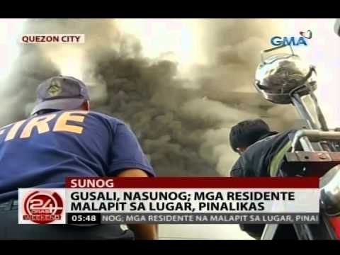 24 Oras: Gusali sa Quezon City, nasunog