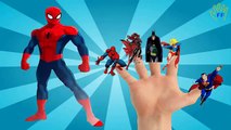 SuperHeroes Finger Family Nursery Rhymes | Spiderman Superman Finger Family Songs Compilation
