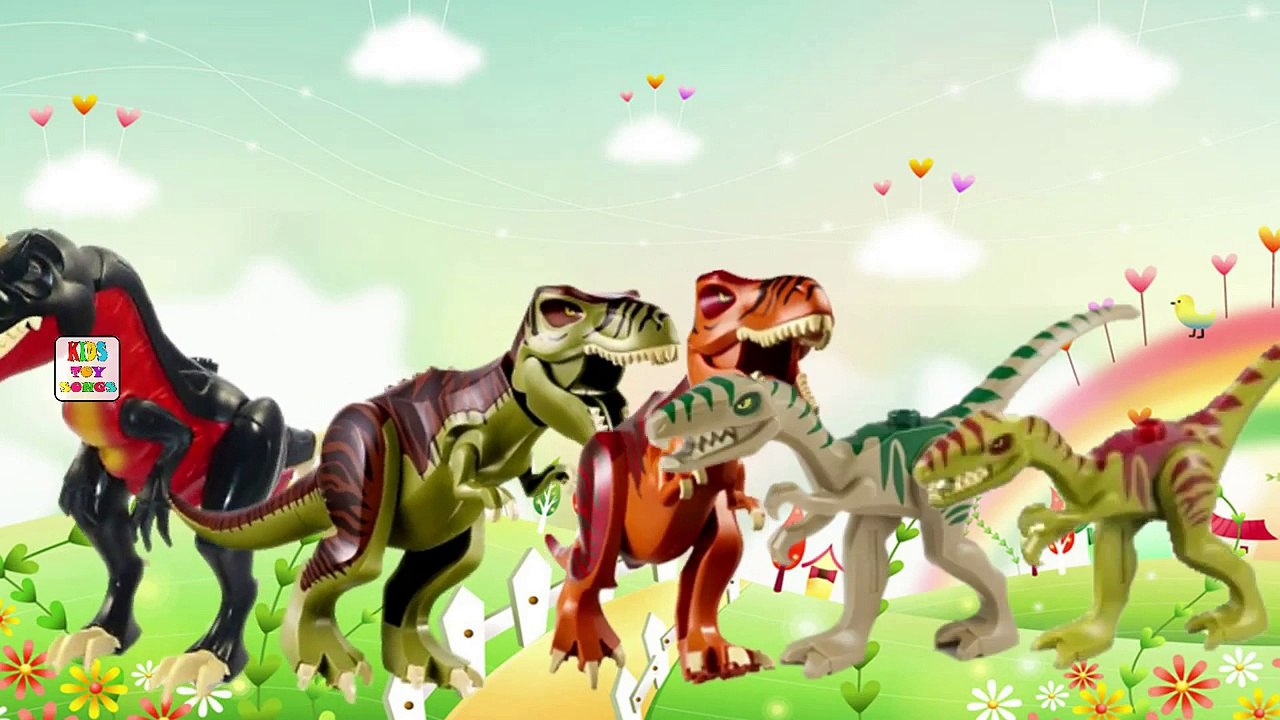 LEGO Jurassic World & Jurassic Park Finger Family | Dinosaurs Daddy Finger Song
