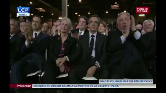 Standing ovation et déclaration d'amour pour Penelope au meeting de François Fillon