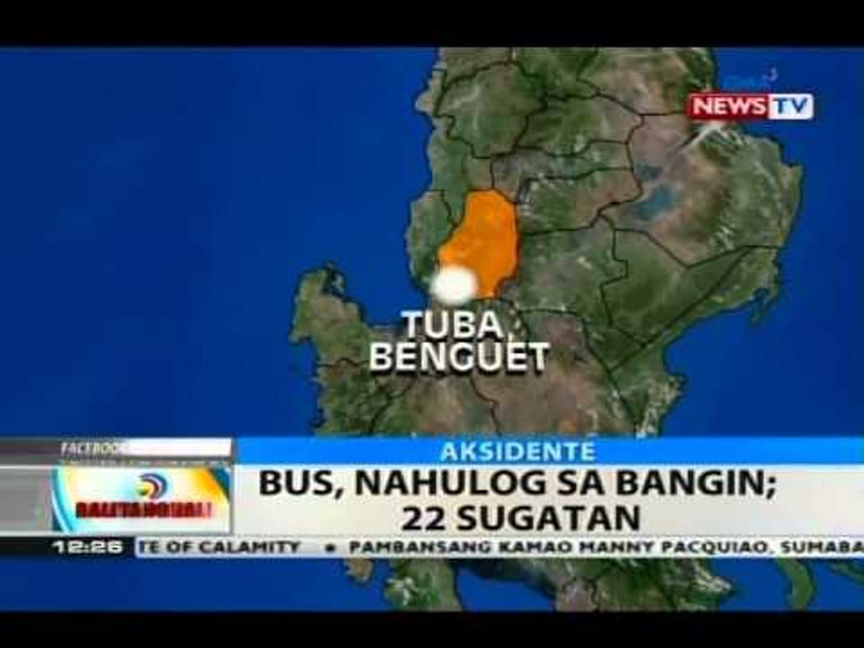 BT: Bus, nahulog sa bangin; 22 sugatan