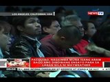 QRT: Pacquiao, nagsimba muna isang araw bago ang dibdibang ensayo para sa laban nila ni Mayweather