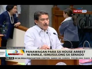 Panawagan para sa house arrest ni Enrile, isinusulong sa Senado