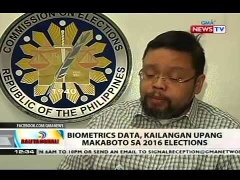 BT: Biometrics data, kailangan upang makaboto sa 2016 elections