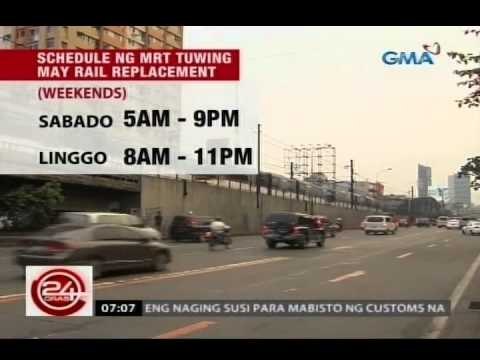 24 Oras: DOTC: Pagpapalit ng riles, posibleng abutan na ng tag-ulan