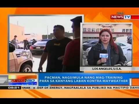 Pacman, nagsimula nang mag-training para sa kanyang laban kontra Mayweather